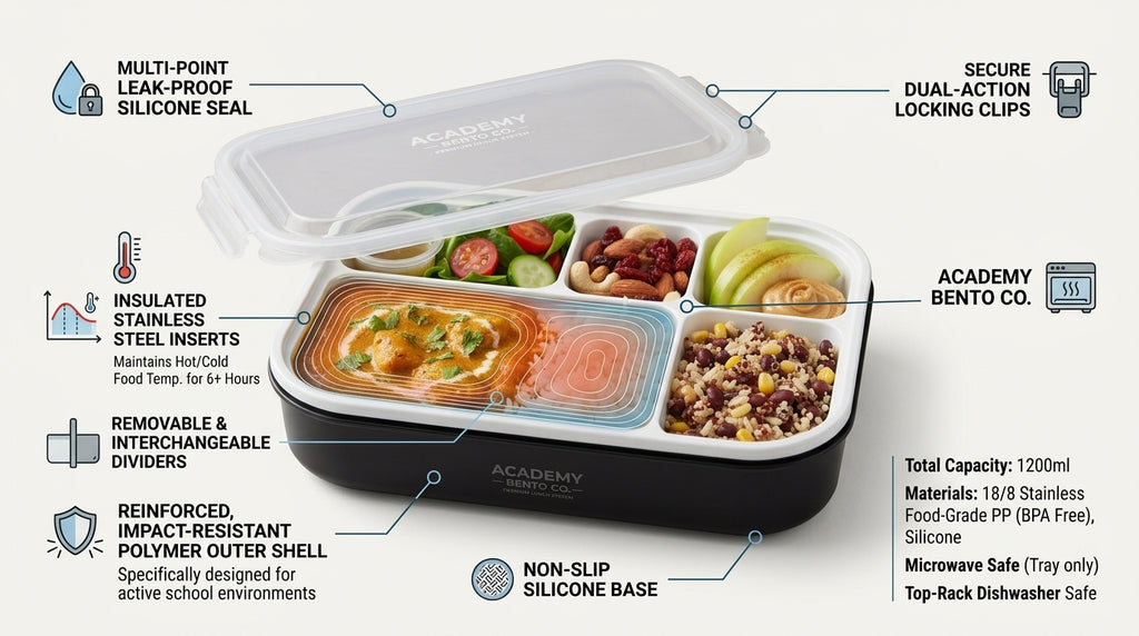 HubBox Premium Lunch Box – Leakproof Food Storage Container for Office & School | Pakistan