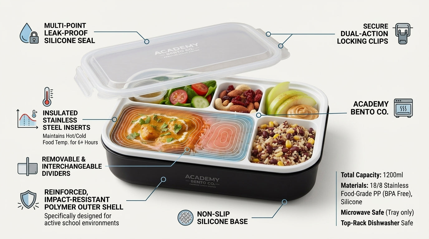 HubBox Premium Lunch Box – Leakproof Food Storage Container for Office & School | Pakistan