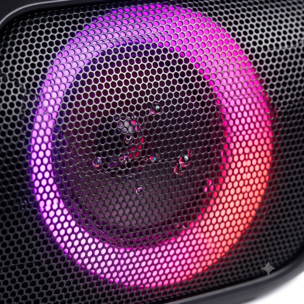 Portable Bluetooth Speaker with RGB LED Lights – Loud & Clear Sound | Pakistan
