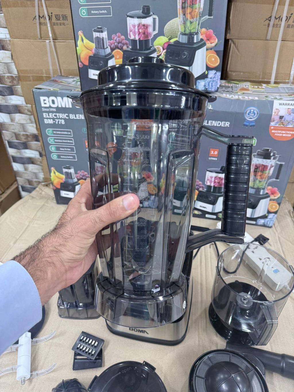 BOMA BM-778 6-in-1 4L Blender — German Lot