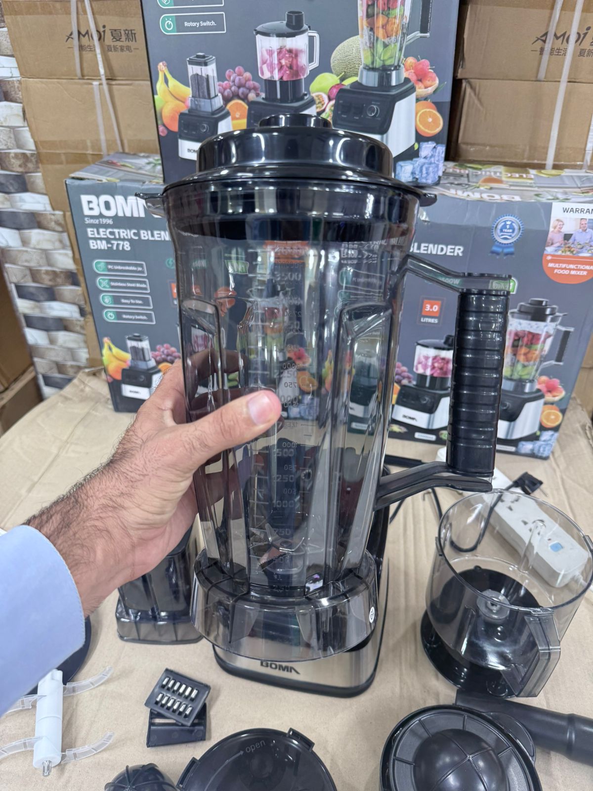 BOMA BM-778 6-in-1 4L Blender — German Lot