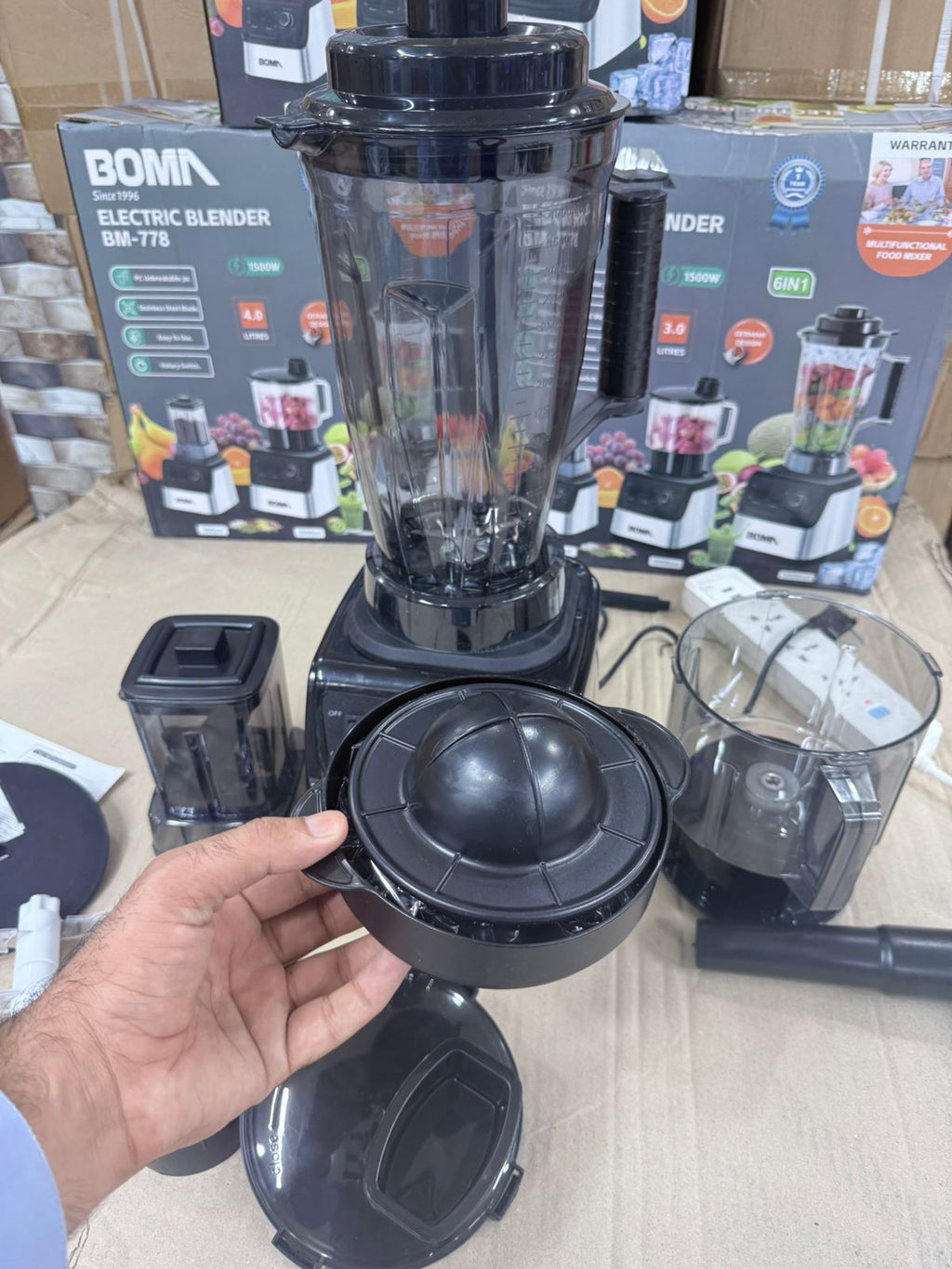BOMA BM-778 6-in-1 4L Blender — German Lot