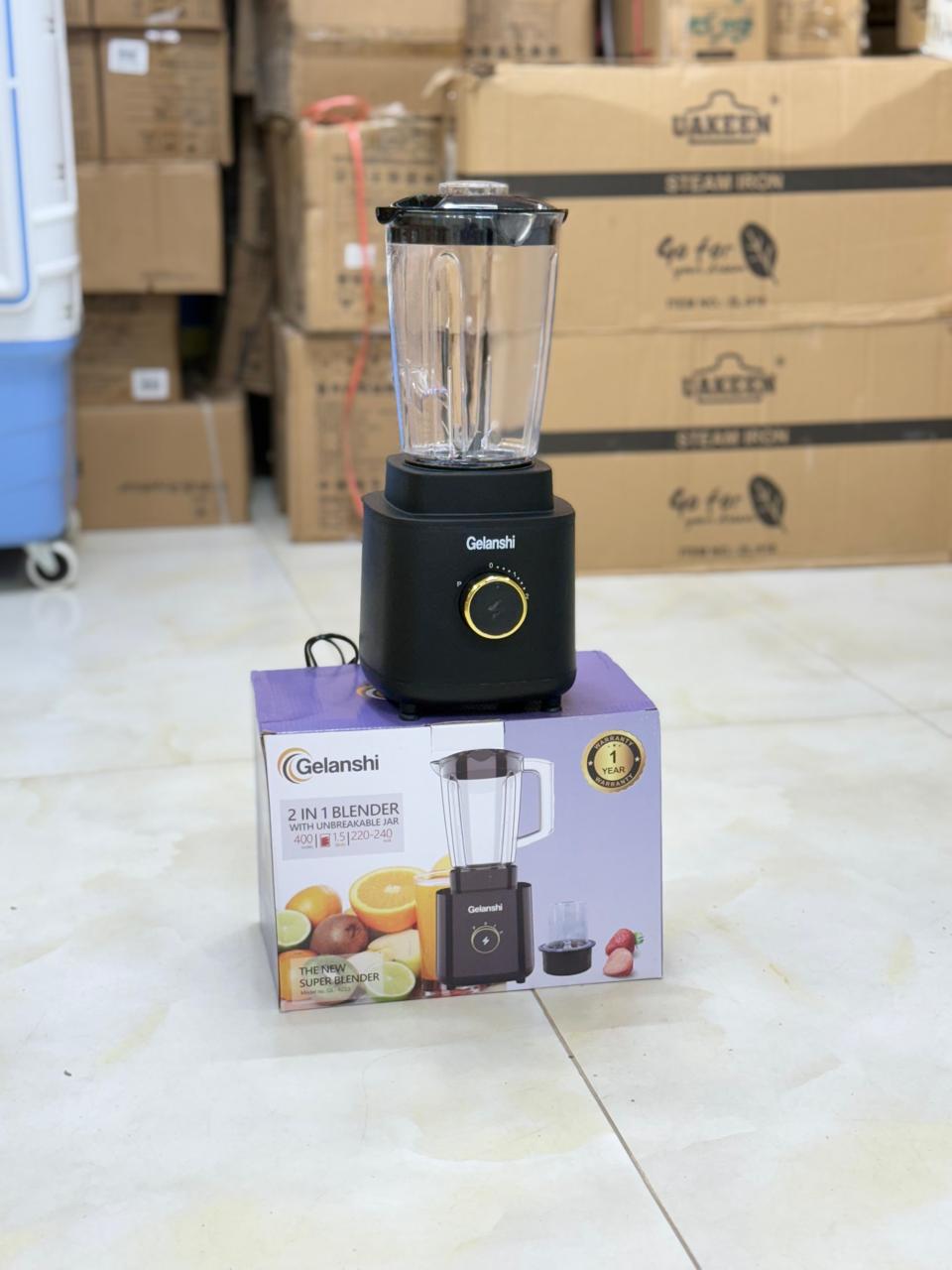 Gelanshi 2-in-1 Blender & Juicer — 1.7 Litre Jug