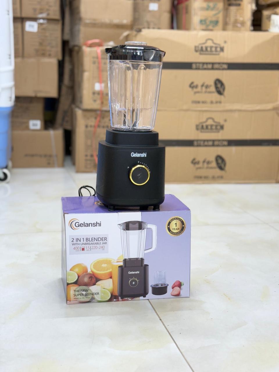 Gelanshi 2-in-1 Blender & Juicer — 1.7 Litre Jug