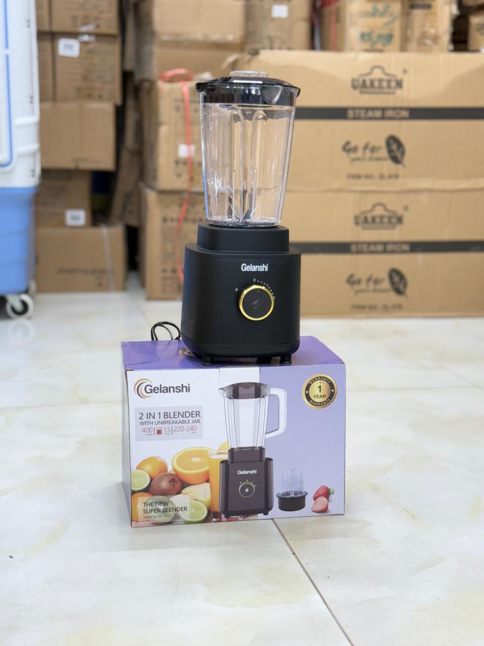 Gelanshi 2-in-1 Blender & Juicer — 1.7 Litre Jug