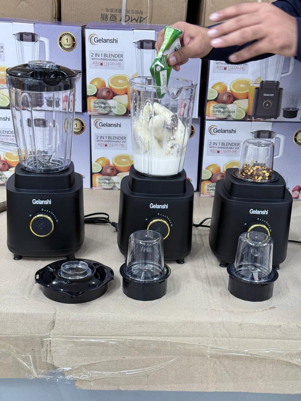 Gelanshi 2-in-1 Blender & Juicer — 1.7 Litre Jug