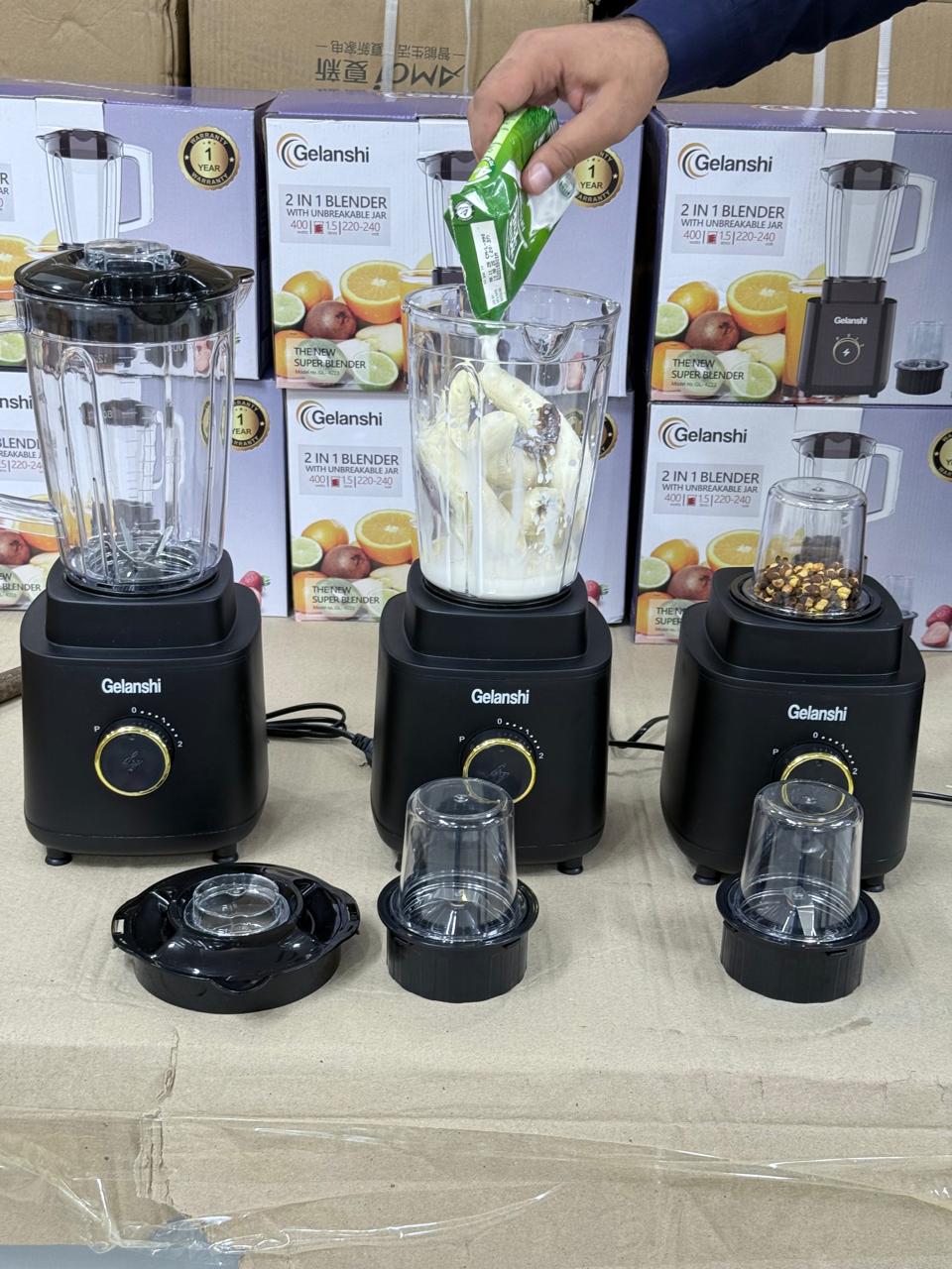 Gelanshi 2-in-1 Blender & Juicer — 1.7 Litre Jug
