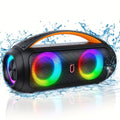 Portable Bluetooth Speaker with RGB LED Lights – Loud & Clear Sound | Pakistan