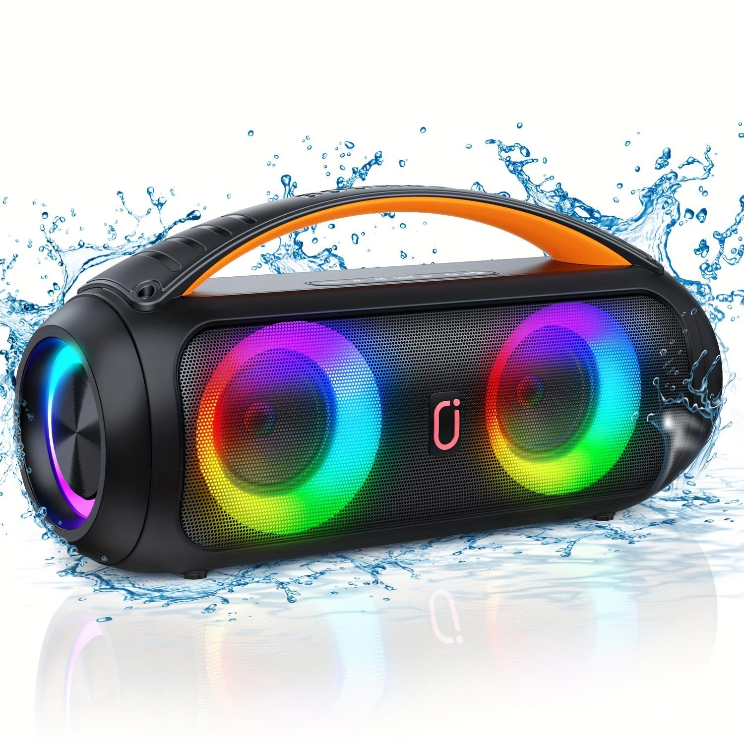 Portable Bluetooth Speaker with RGB LED Lights – Loud & Clear Sound | Pakistan