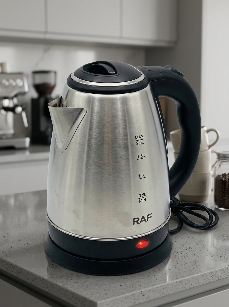 Electric Kettle 2L 1500W – Stainless Steel Fast Boiling Kettle for Home & Office | Pakistan