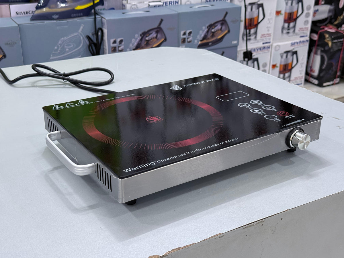 Ancher Plus portable gas stove in its carry case