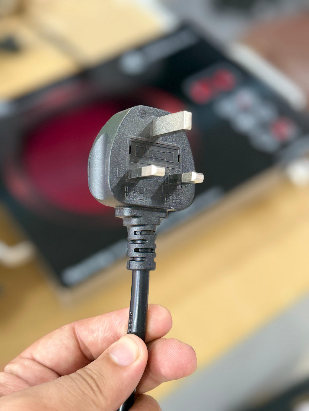 Portable gas stove side view