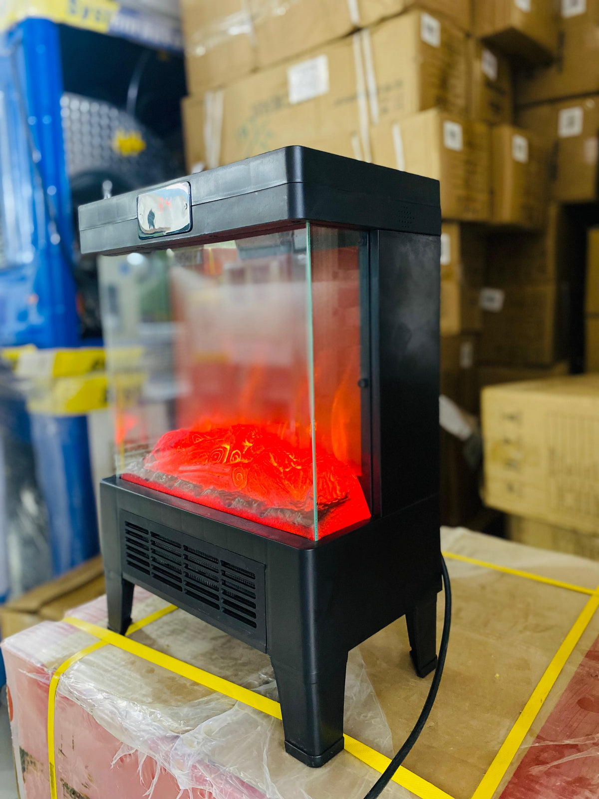 Flame effect heater control switches