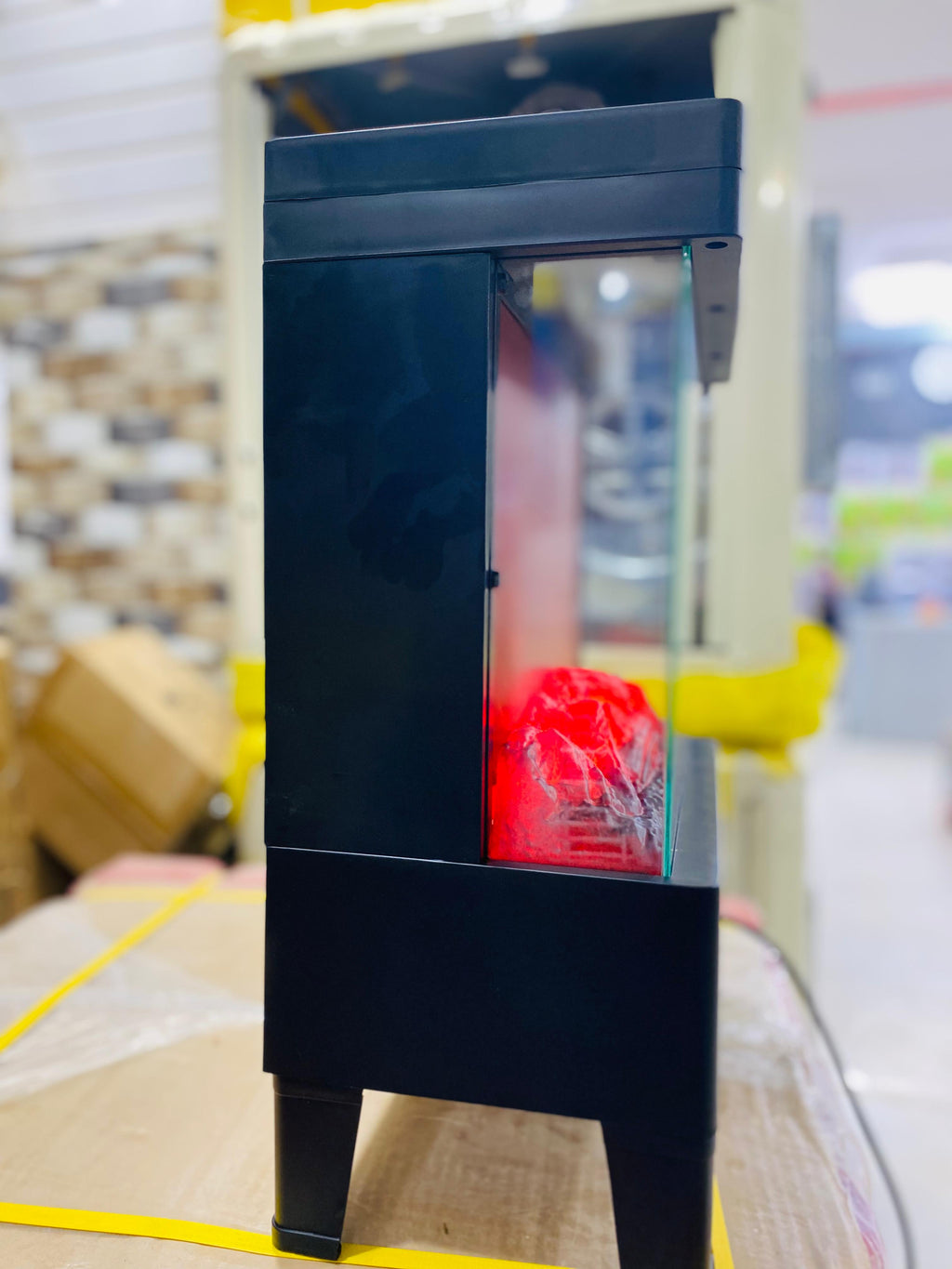 Flame effect heater full view