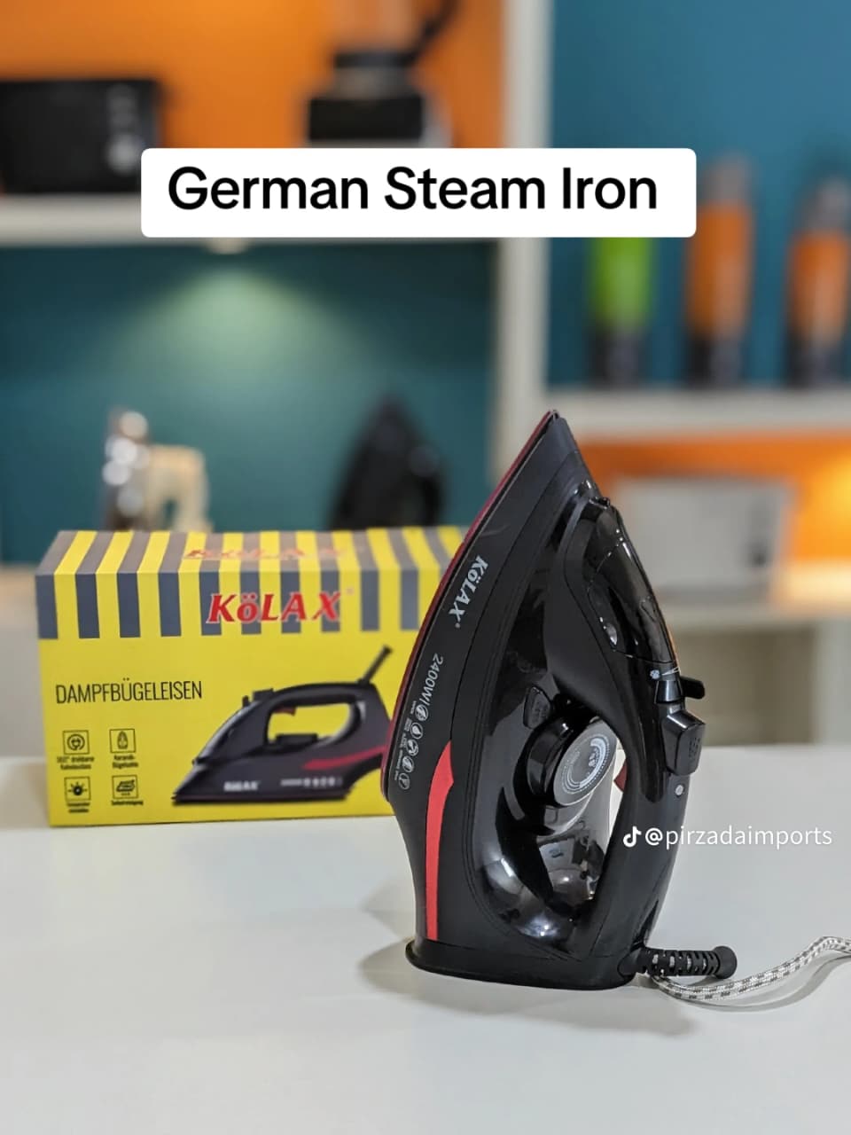Kolax steam iron temperature dial and steam control