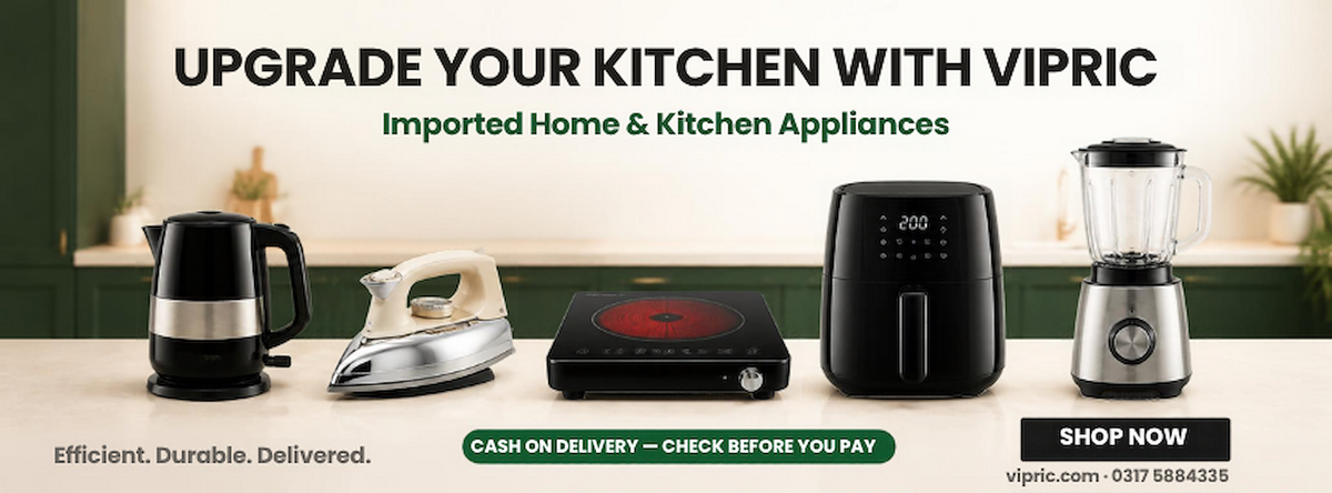 VIPRIC — imported home and kitchen appliances. Kettle, iron, electric cooker, air fryer and blender. Cash on delivery, check before you pay.